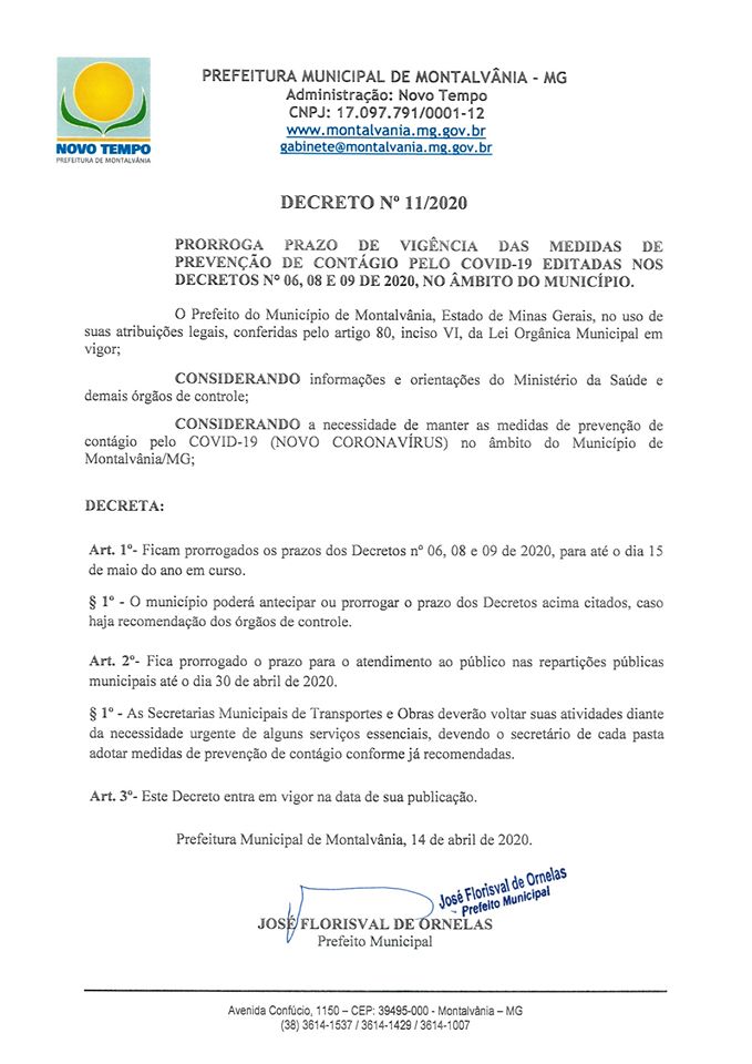 Decreto n.º 072020