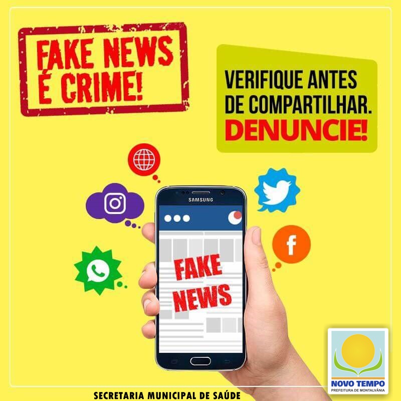 #Fakenews é crime!